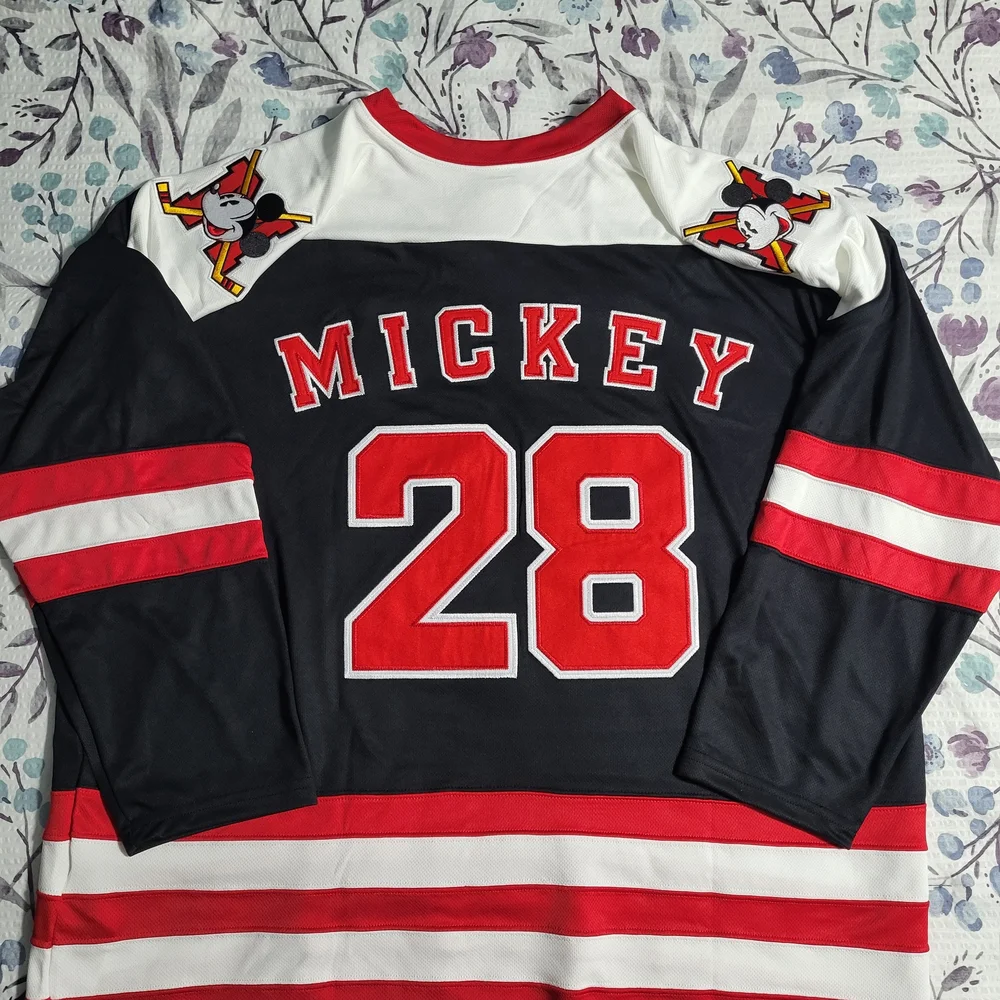 NEW Disney Parks Mickey Mouse Hockey Jersey Adult, LARGE - Picture 3 of 8